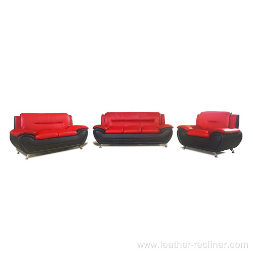 Cheap Living Room Sectional Leather 3+2+1 Sofa Set